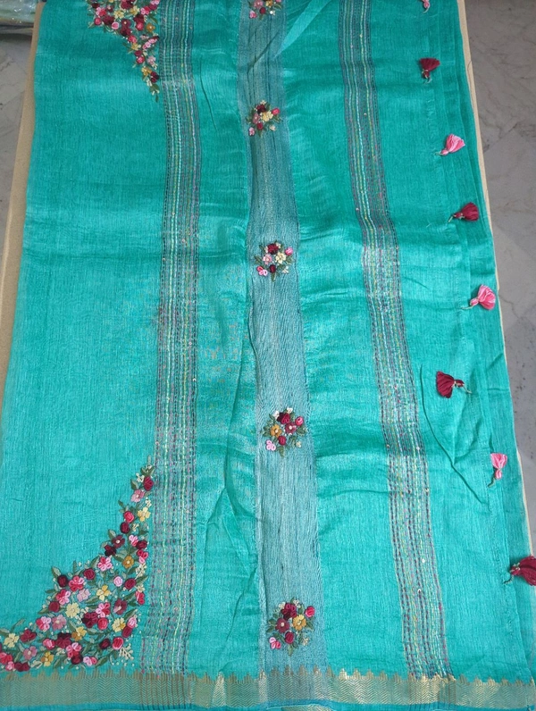pure lenin kantha work - lux green
