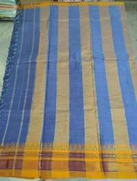 Pure Handloom Narayanpet Cotton Print - violet 10