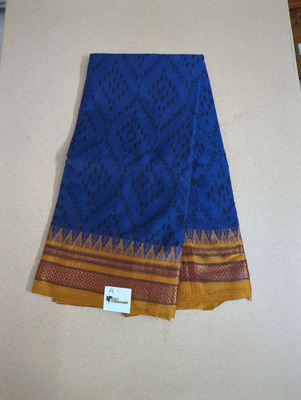 Pure Handloom Narayanpet Cotton Print - violet 4
