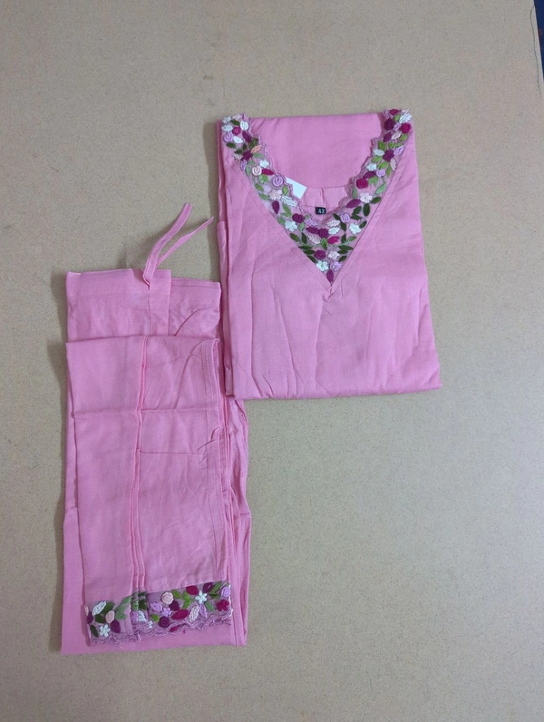 Pure Mul Mul Cotton With Handwork - 44