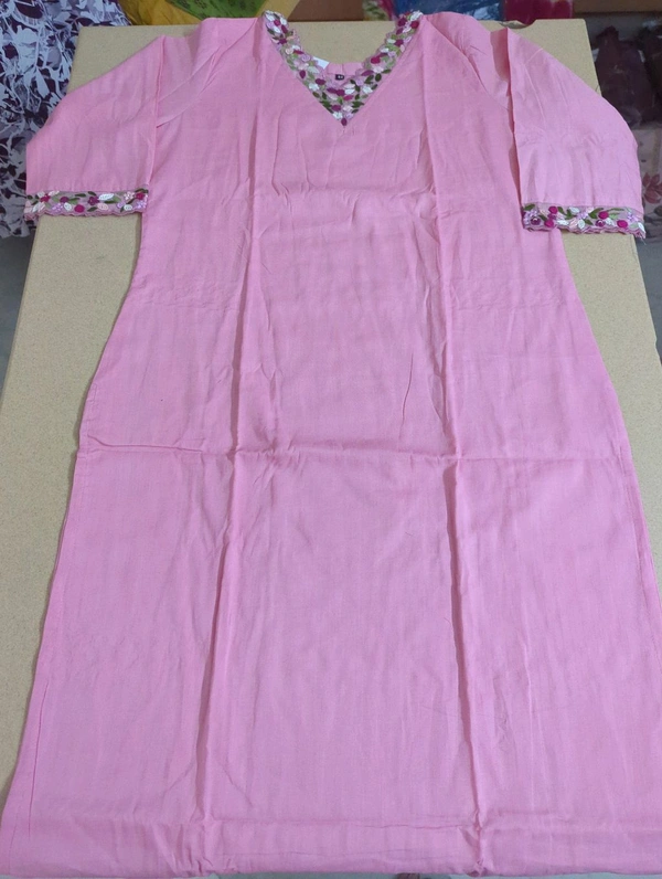 Pure Mul Mul Cotton With Handwork - 44