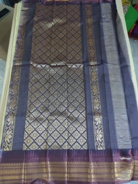 Pure Gadwal Cotton - cream 1