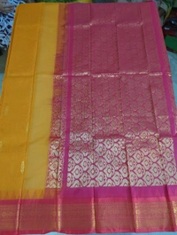 Pure Gadwal Cotton - orange 6
