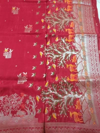 Pure Satin Crepe  - Red