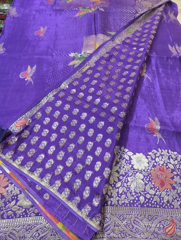 Pure Satin Crepe  - Electric Violet