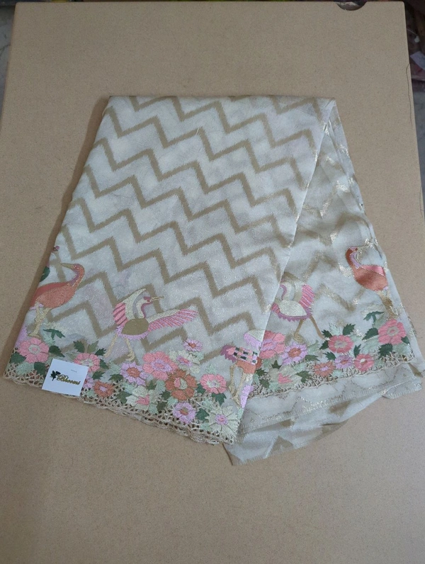 Designer Tusser  - Cream