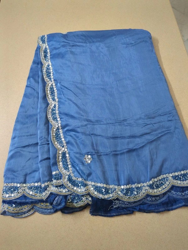 pure acho silk - Blue