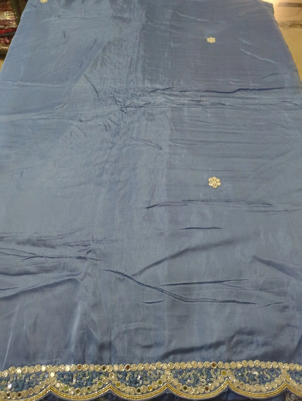 pure acho silk - Blue