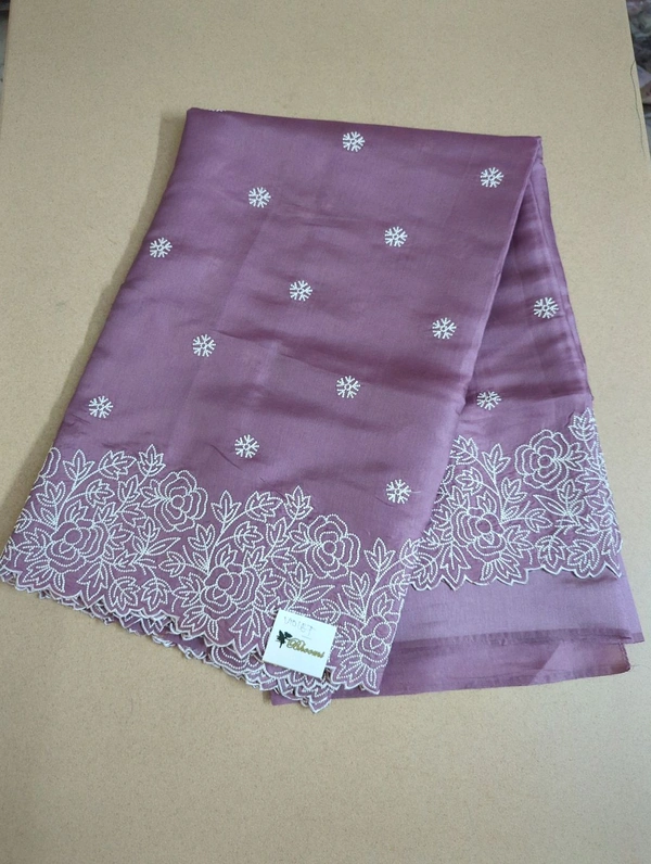 Pure Satin Tusser  - violet