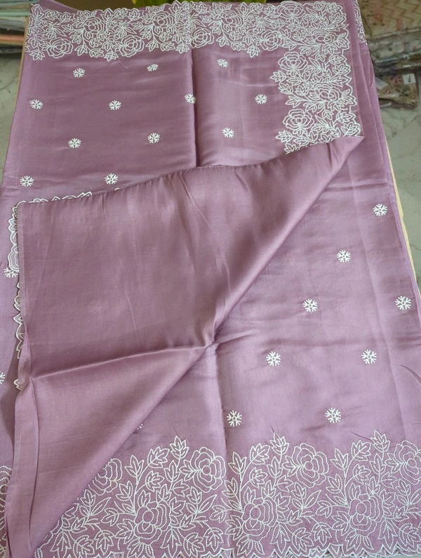 Pure Satin Tusser  - violet