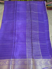 Pure Chinnon With Designer Blouses  - violet