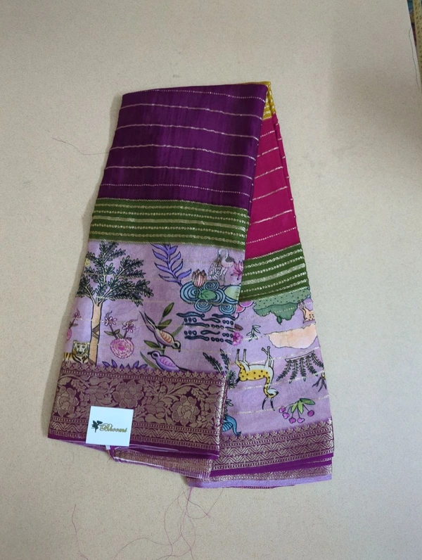 Pure Chinnon Georgette Digital  - lavender