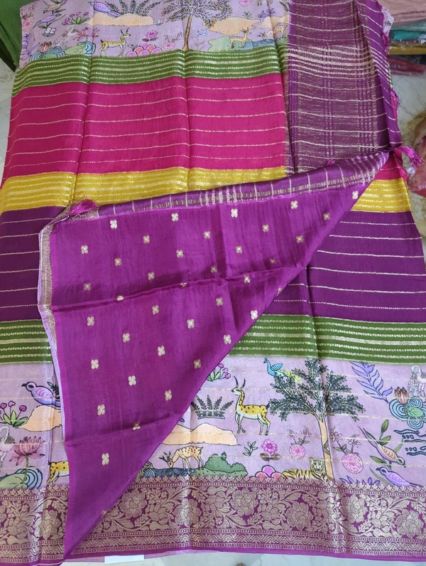 Pure Chinnon Georgette Digital  - lavender