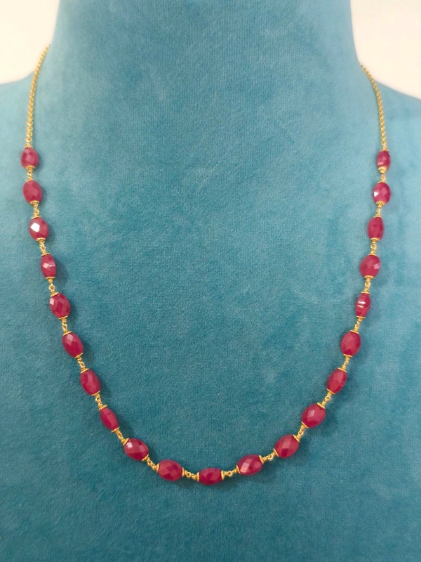 Chetan Ruby Chain With Kattutheega 