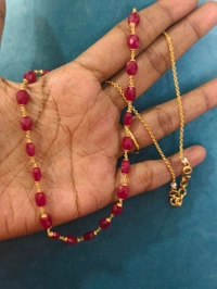 Chetan Ruby Chain With Kattutheega 