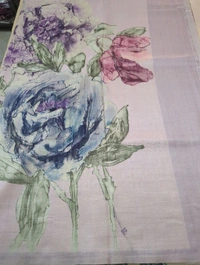 Designer Crush Tusser  - Blue Chalk