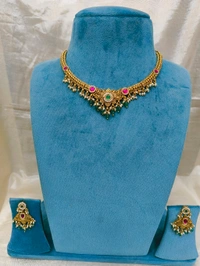 Real Gold Copy Nakshi Neck Piece 