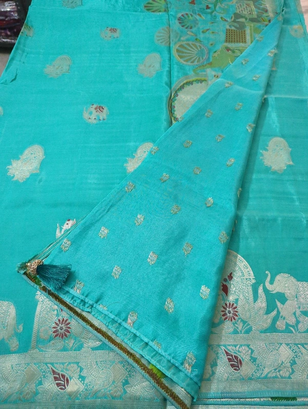 Pure Satin Crepe - Eastern Blue
