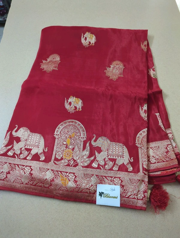Pure Satin Crepe - Red