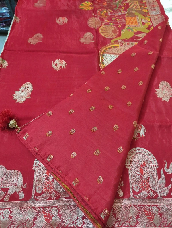 Pure Satin Crepe - Red