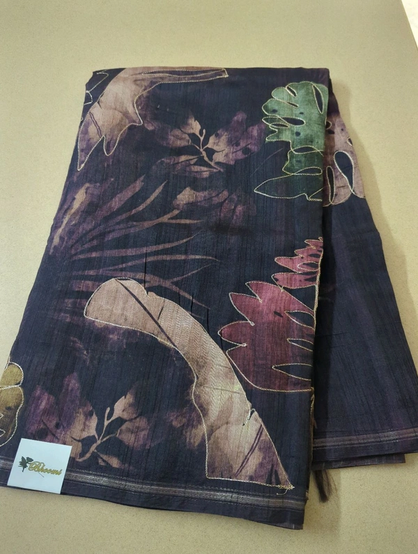 Designer Tusser  - Black