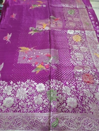 Pure Satin Crepe  - Violet Eggplant