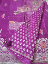 Pure Satin Crepe  - Violet Eggplant