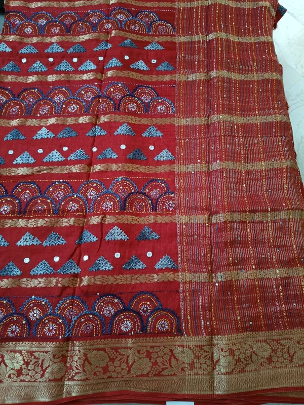 Pure Dola Handwork  - Red