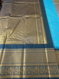 SEMI GADWAL PATTU - blue
