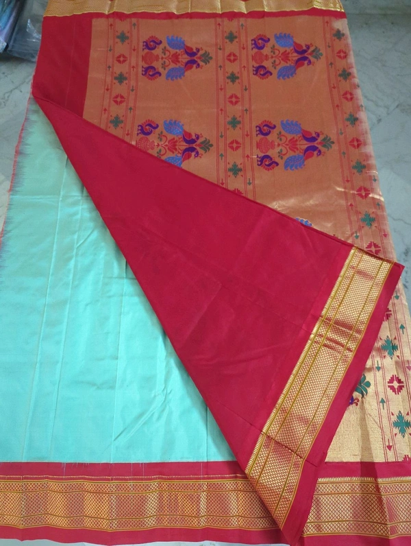 PURE HANDLOOM NARAYANAPET PYTHANI - Pelorous