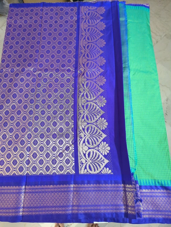 SEMI GADWAL PATTU - green