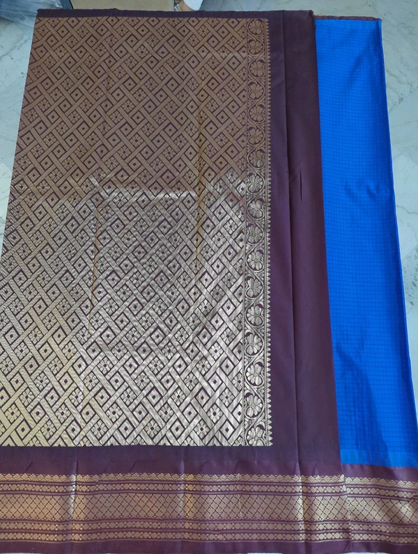 SEMI GADWAL PATTU - Blue