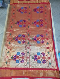 PURE HANDLOOM NARAYANAPET PYTHANI - Gray