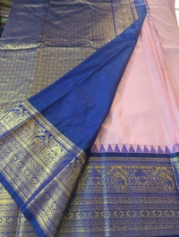 SEMI GADWAL PATTU - peach