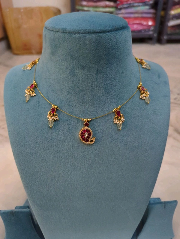 Jadua Kundan Invisible Chain - pink