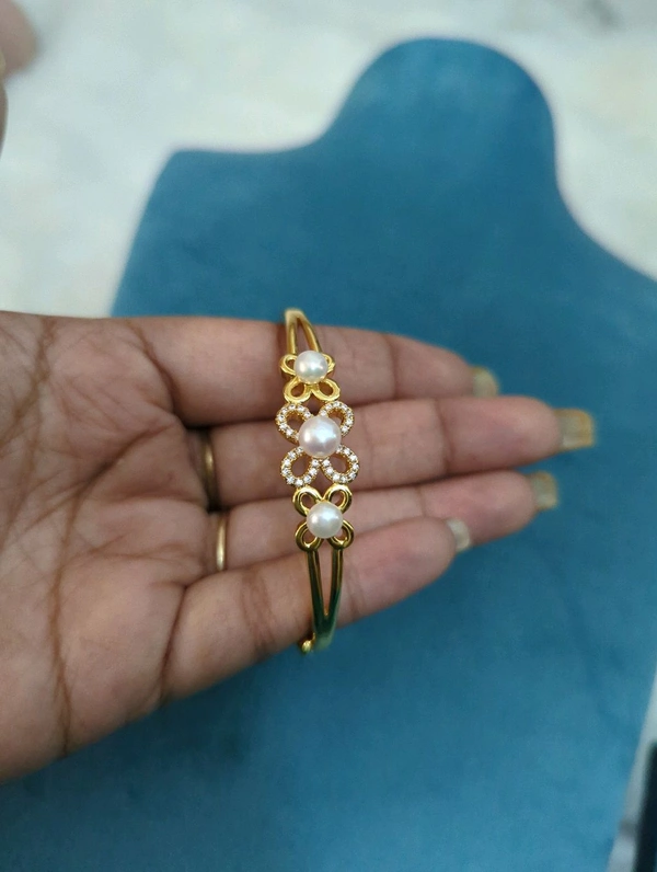 Gold Copy Bracelet  - White