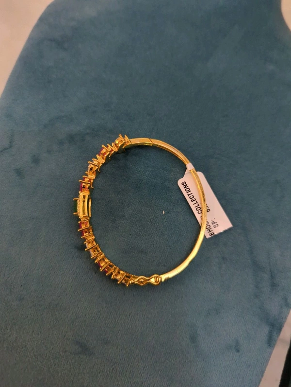 Gold Copy Bracelet  - Red and green