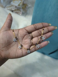 Black Diamonds With Diamond Copy Pendent - 10 Days Dispatch Time