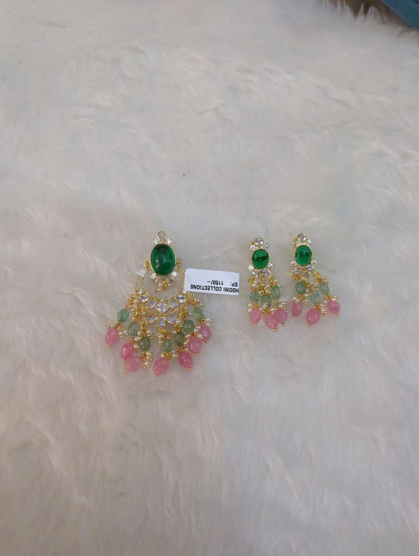 Real Poliki Pendent Set - green