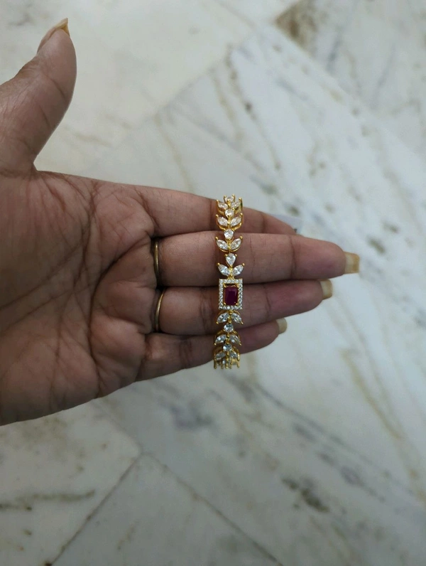 Gold Copy Bracelet  - Red