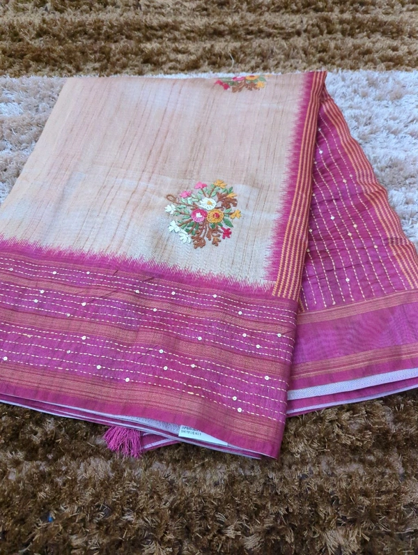 Tusser With Handwork