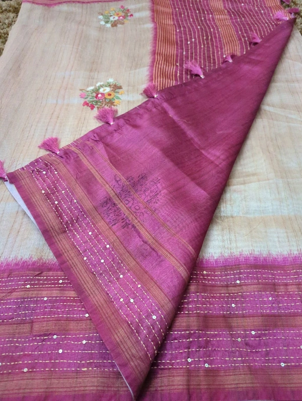 Tusser With Handwork