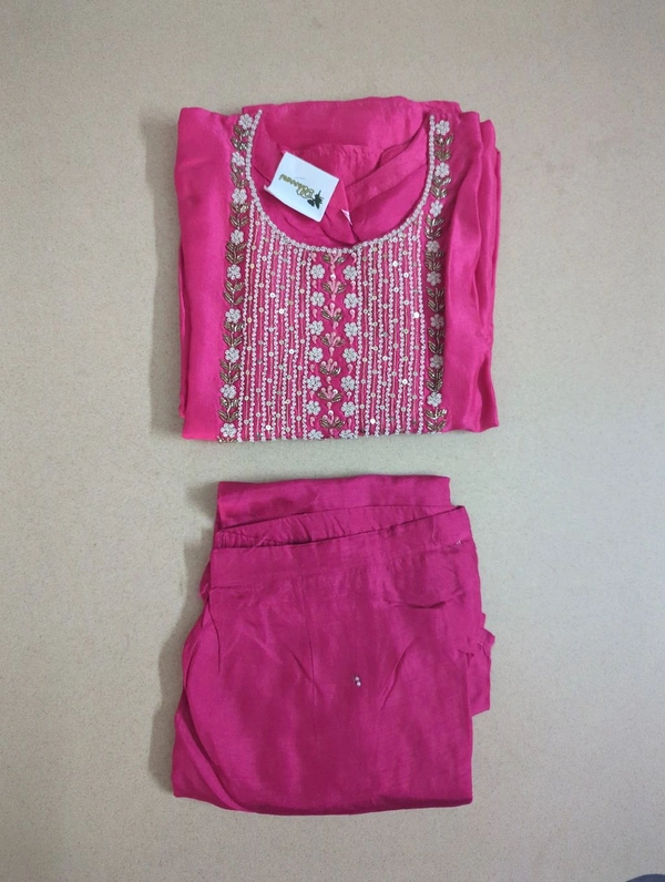 Pure Dola With Handwork - 42