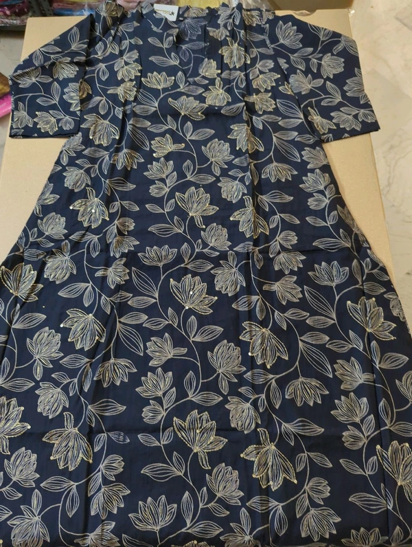 Soft Raw Silk With Kantha - 42