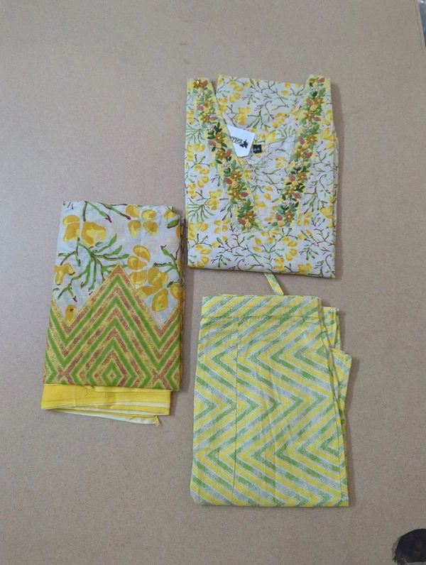 pure cotton handwork - Yellow, 44