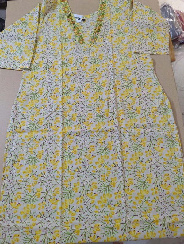 pure cotton handwork - Yellow, 44