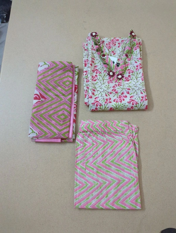 pure cotton handwork - pink, 42