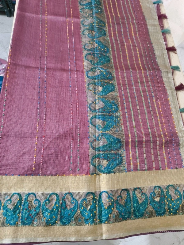 benaras kora - Solid Pink 4
