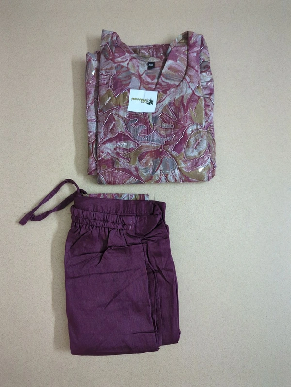 CAPSUE PRINT KURTI SET - Sundown, 42