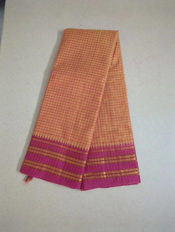 Pure Narayanapet Cotton - Web Orange